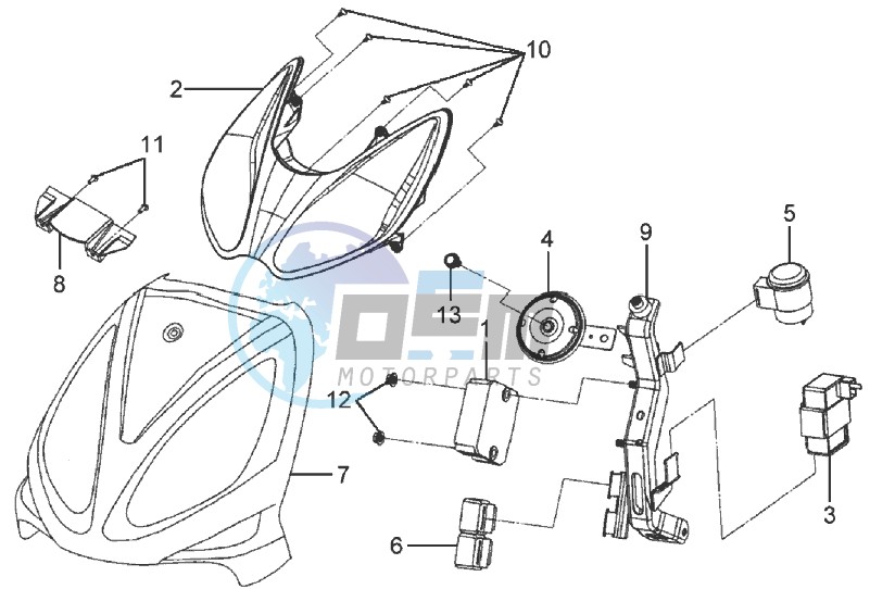 FR PLATE / HEAD LIGHT / INDICATORS