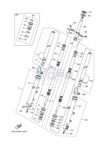 MT-07 ABS MTN690-A (B4CH) drawing FRONT FORK