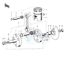 G5 (B-C) 100 drawing CRANKSHAFT_PISTON_ROTARY VALVE -- 74-75 B_C- -