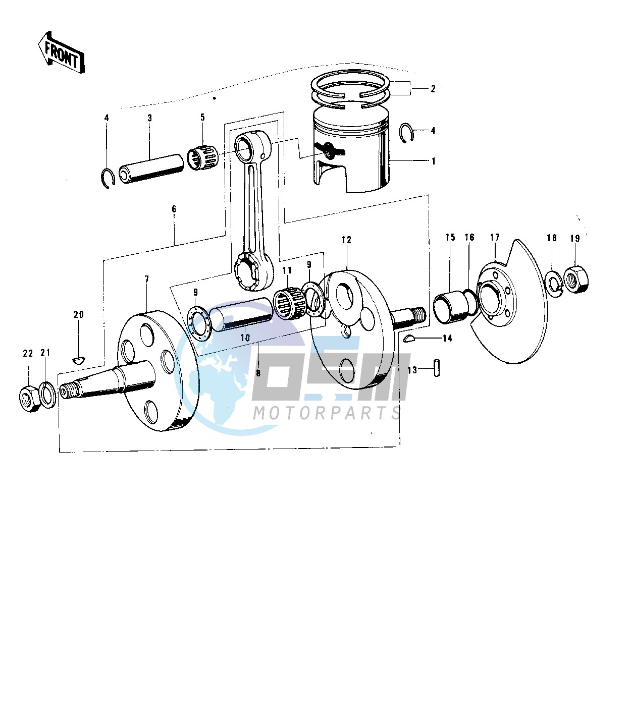 CRANKSHAFT_PISTON_ROTARY VALVE -- 74-75 B_C- -