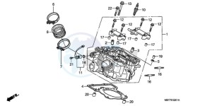 XL1000V9 Ireland - (EK) drawing REAR CYLINDER HEAD