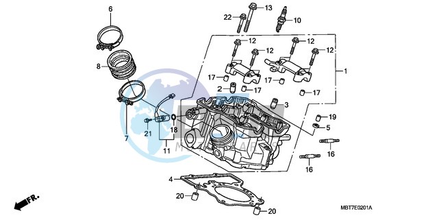 REAR CYLINDER HEAD