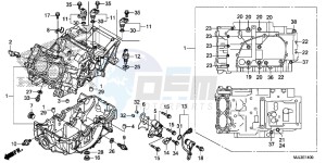 NC750XDE NC750XD Europe Direct - (ED) drawing CRANKCASE