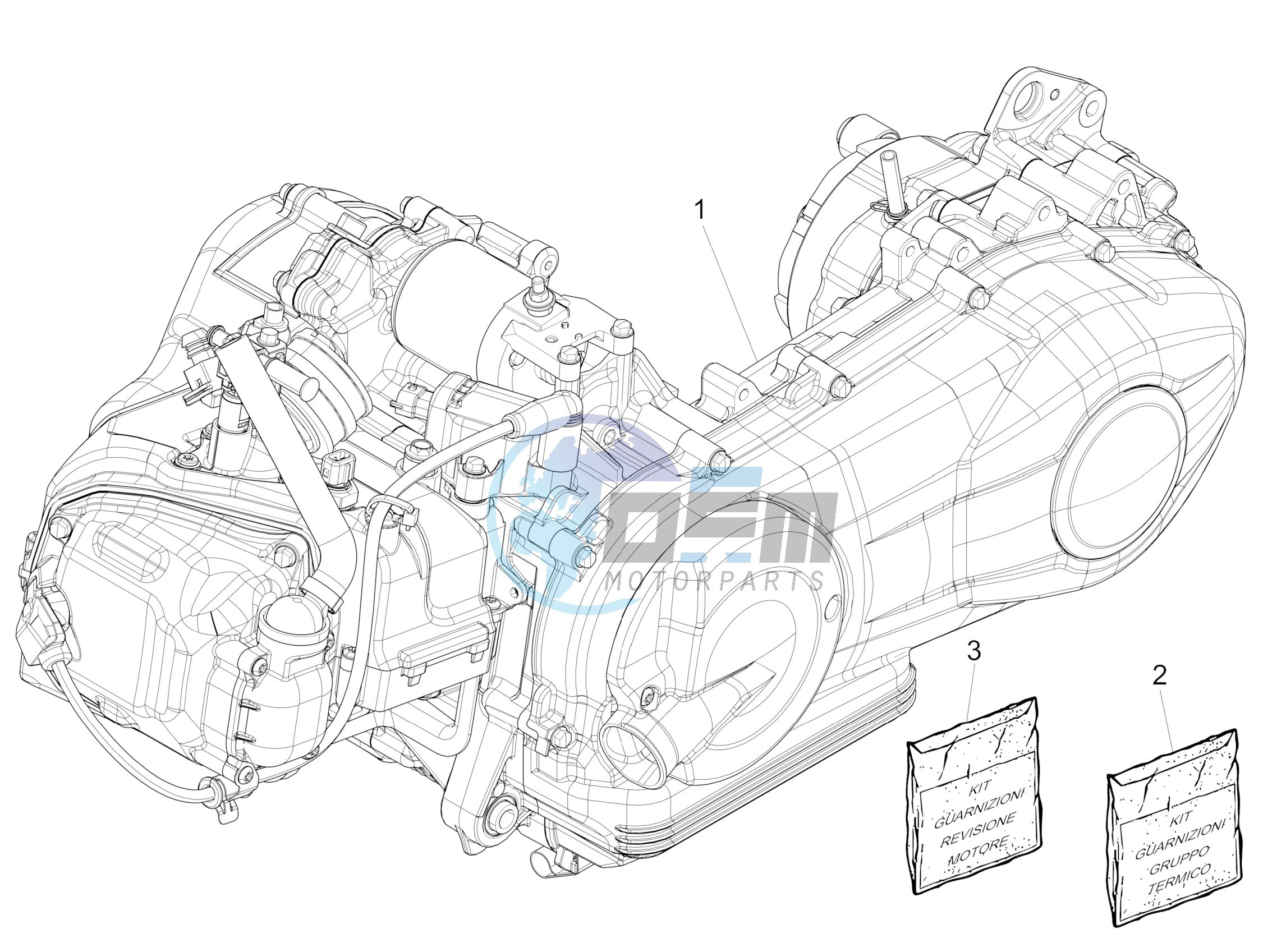 Engine, assembly