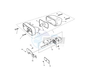 TZR 50 drawing TAILLIGHT