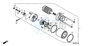 VT1300CXAB drawing STARTER MOTOR