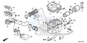 TRX680FAE TRX680 Europe Direct - (ED) drawing AIR CLEANER