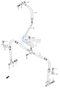 LT-Z400 drawing FRONT BRAKE HOSE