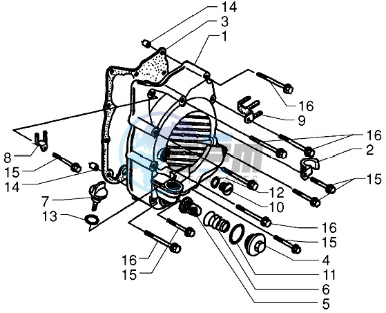 Right crankcase cover