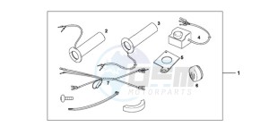 VT750CA9 Europe Direct - (ED / MK) drawing GRIP HEATER CUSTOM'S