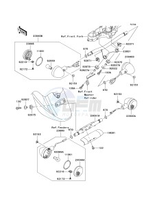 VN 1600 D [VULCAN 1600 NOMAD] (D6F-D8FA) D6F drawing TURN SIGNALS