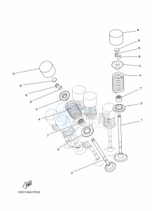 YZF320-A YZF-R3 (B7P1) drawing VALVE