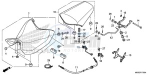 NC700SAC drawing SEAT