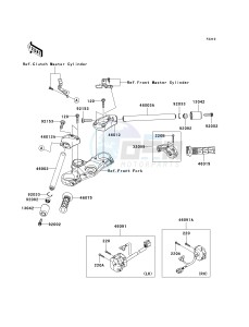 KRF 750 F [TERYX 750 4X4 NRA OUTDOORS] (F8F) C9FA drawing HANDLEBAR