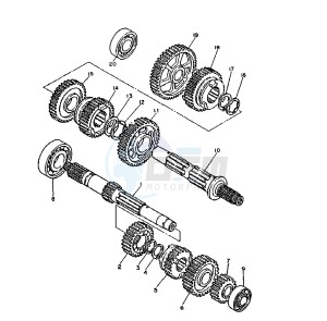 XV DX VIRAGO 535 drawing TRANSMISSION