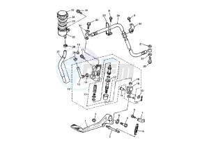 XJR 1200 drawing REAR MASTER CYLINDER