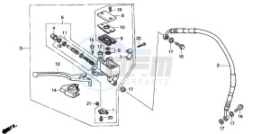 CRM75R drawing FR. BRAKE MASTER CYLINDER