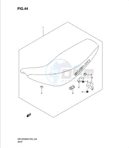 DR125SML0 drawing SEAT (MODEL K9)