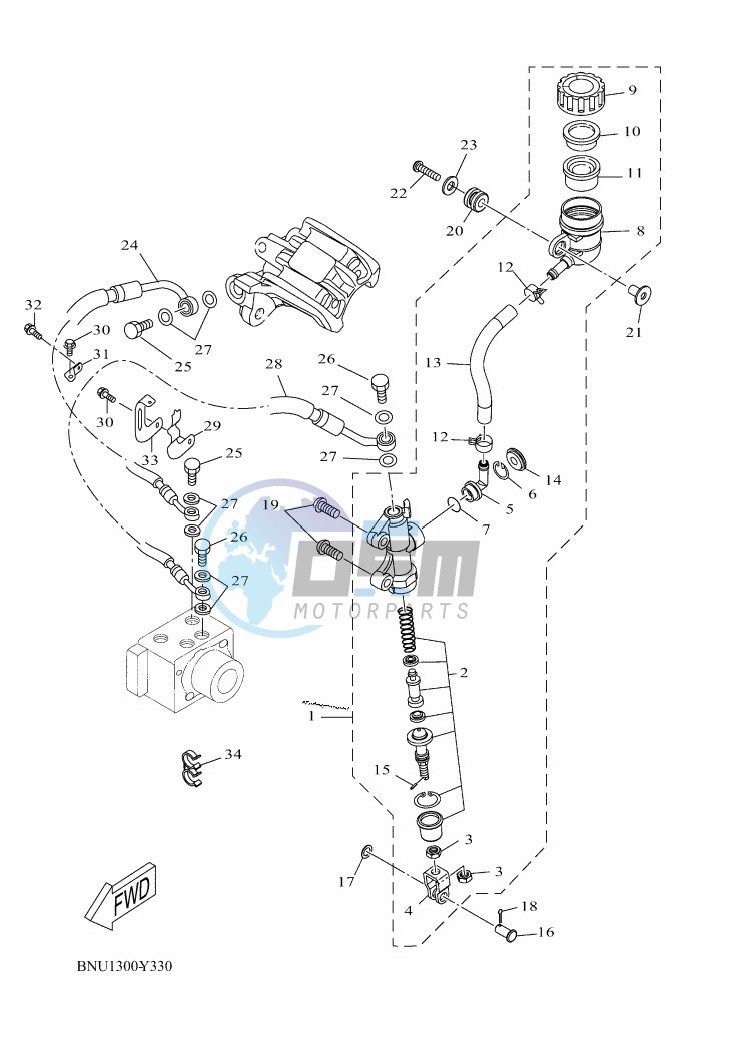 REAR MASTER CYLINDER