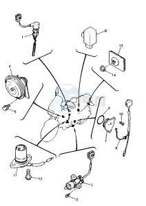 XJ S DIVERSION 600 drawing ELECTRICAL DEVICES