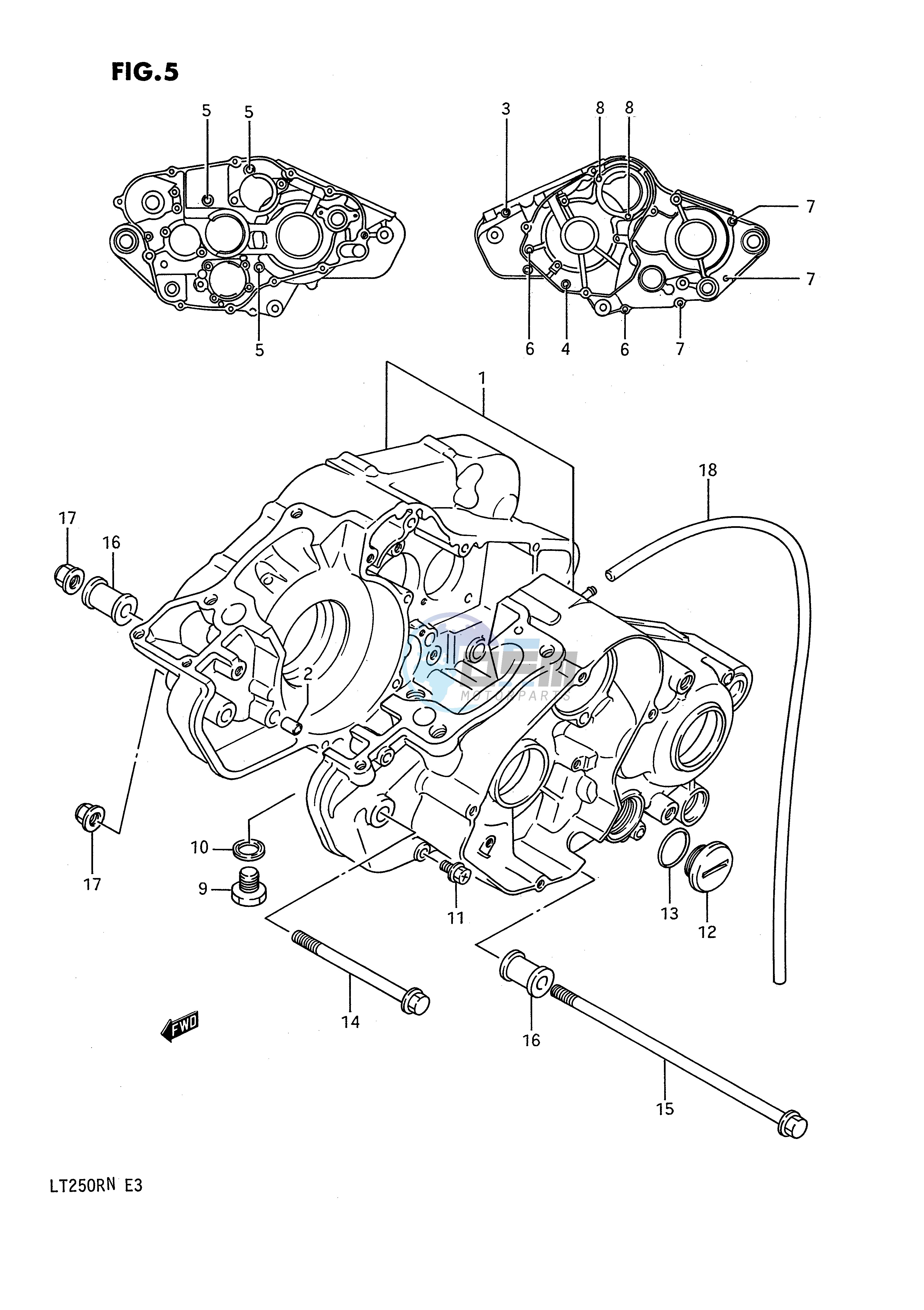 CRANKCASE (MODEL H J K L M N)