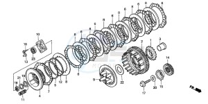 XL650V TRANSALP drawing CLUTCH