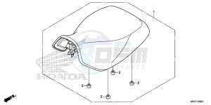 TRX500FE2G TRX500 Europe Direct - (ED) drawing SEAT