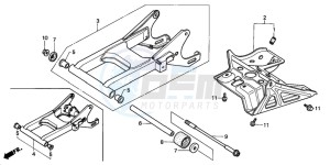 TRX200 FOURTRAX 200 drawing SWINGARM