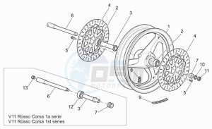 V 11 1100 Cat. Cat. drawing Front wheel