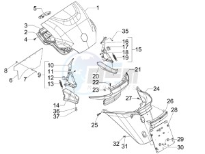 MP3 250 (USA) USA drawing Rear cover - Splash guard