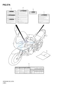 GSF650 (E2) Bandit drawing LABEL (MODEL L0)