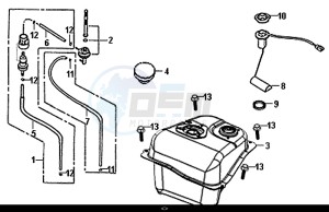 ALLO 50 (45 KM/H) (AJ05WA-EU) (L8-M0) drawing FUEL TANK