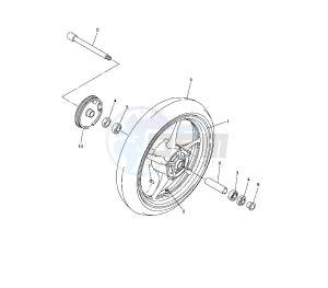 FZ1-NA 1000 drawing FRONT WHEEL