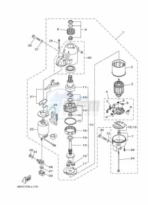 FL115AETX drawing STARTER-MOTOR