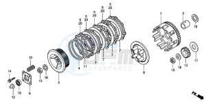 CBR125RS drawing CLUTCH