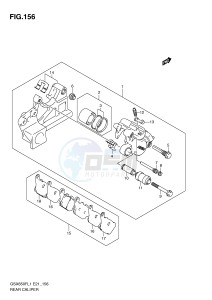 GSX650F (E21) Katana drawing REAR CALIPER (GSX650FAL1 E21)