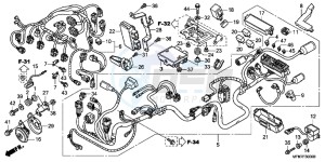 CB1000RC drawing WIRE HARNESS