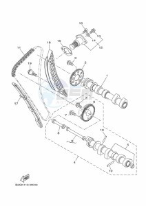 MT-07 MTN690 (BATK) drawing CAMSHAFT & CHAIN