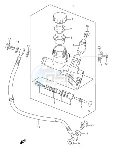 TL1000R (E2) drawing CLUTCH MASTER CYLINDER