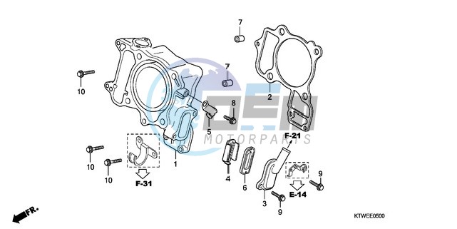 CYLINDER/REED VALVE