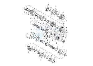 FZ6 NS 600 drawing TRANSMISSION