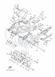 MT-09 MTN850-A (BS2M) drawing REAR ARM