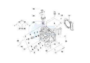 X8 125 drawing Cylinder head - Valves