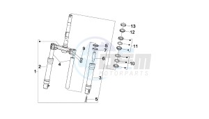 BOULEVARD - 100 CC 4T drawing FRONT FORK