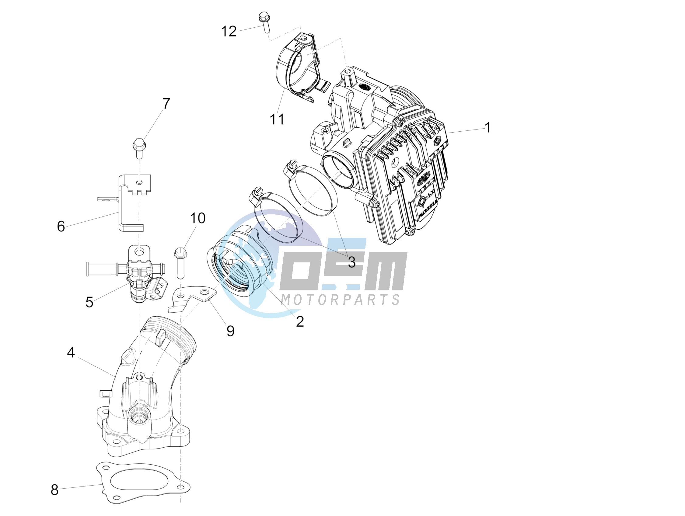 Throttle body - Injector - Induction joint