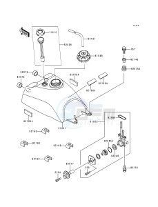 KVF 400 B [PRAIRIE 400] (B1) [PRAIRIE 400] drawing FUEL TANK