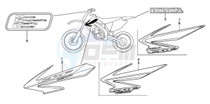 CRF450R drawing MARK (CRF450R6,7,8)