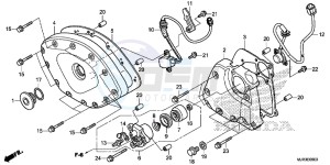 GL1800CF F6C ED drawing FRONT COVER/ TRANSMISSION COVER