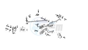 SENDA SM X-RACE - 50 CC VTHSR2E1A EU2 drawing REAR BRAKING SYSTEM