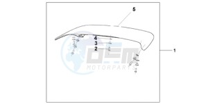 ST13009 UK - (E / MKH MME) drawing TOP BOX SPOILER DIGITAL SILVER